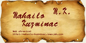 Mahailo Kuzminac vizit kartica